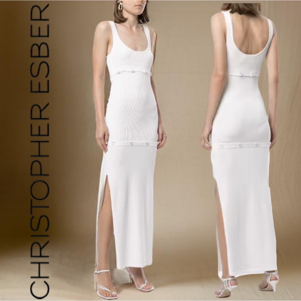 NWOT Christopher Esber Deconstruct Tank Dress – Convertible 3-in-1 Style, Size S
